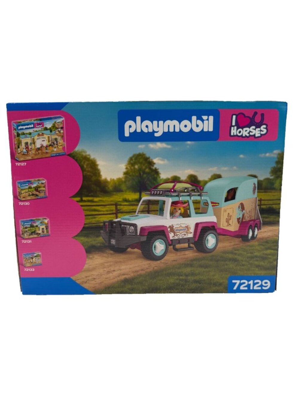 PLAYMOBIL 72129 I Love Horses Vehicle Horse Trailer SUV 71 Pc NEW 2026 Germany